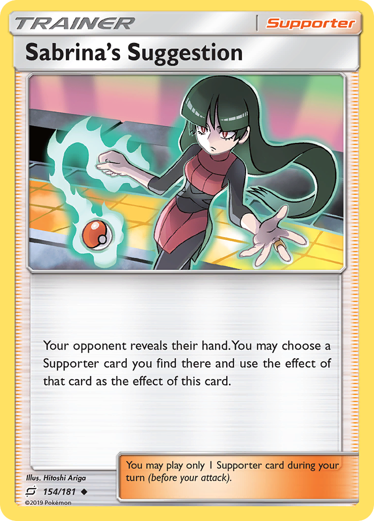 Sabrina's Suggestion (154/181) [Sun & Moon: Team Up] | Dragon's Lair Comics and Fantasy Houston TX