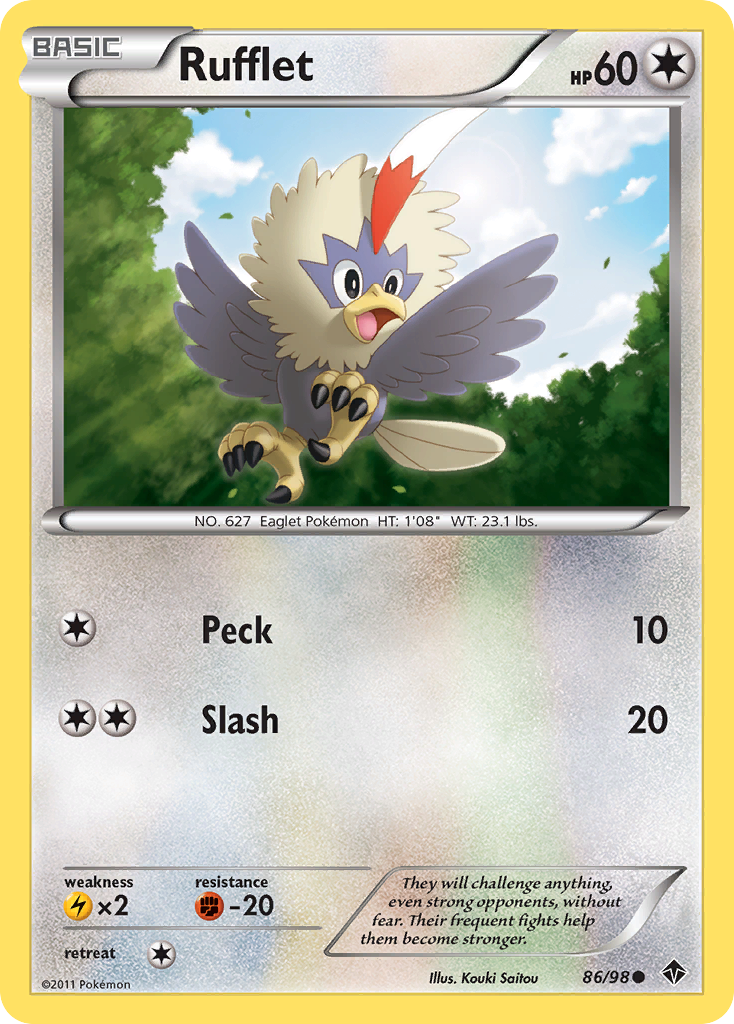 Rufflet (86/98) [Black & White: Emerging Powers] | Dragon's Lair Comics and Fantasy Houston TX