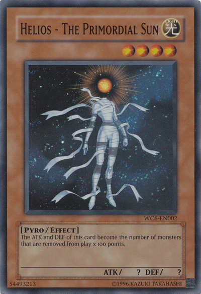 Helios - The Primordial Sun [WC6-EN002] Super Rare | Dragon's Lair Comics and Fantasy Houston TX