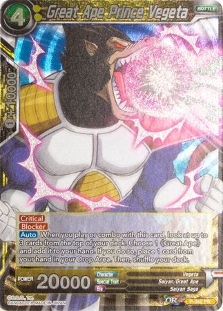 Great Ape Prince Vegeta (P-042) [Promotion Cards] | Dragon's Lair Comics and Fantasy Houston TX