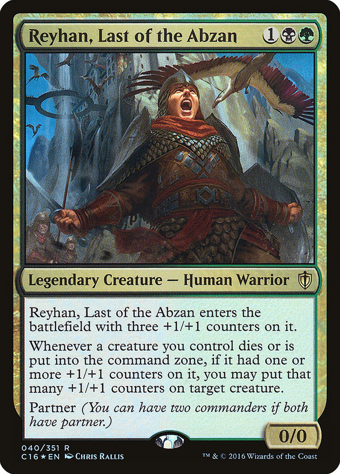 Reyhan, Last of the Abzan [Commander 2016] | Dragon's Lair Comics and Fantasy Houston TX