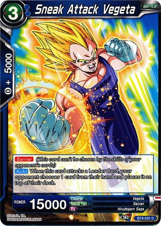 Sneak Attack Vegeta (BT4-031) [Colossal Warfare] | Dragon's Lair Comics and Fantasy Houston TX