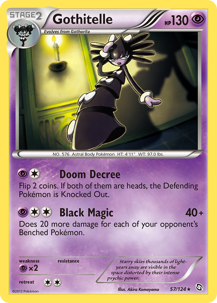 Gothitelle (57/124) [Black & White: Dragons Exalted] | Dragon's Lair Comics and Fantasy Houston TX