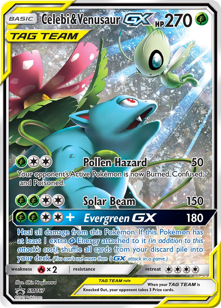 Celebi & Venusaur GX (SM167) [Sun & Moon: Black Star Promos] | Dragon's Lair Comics and Fantasy Houston TX