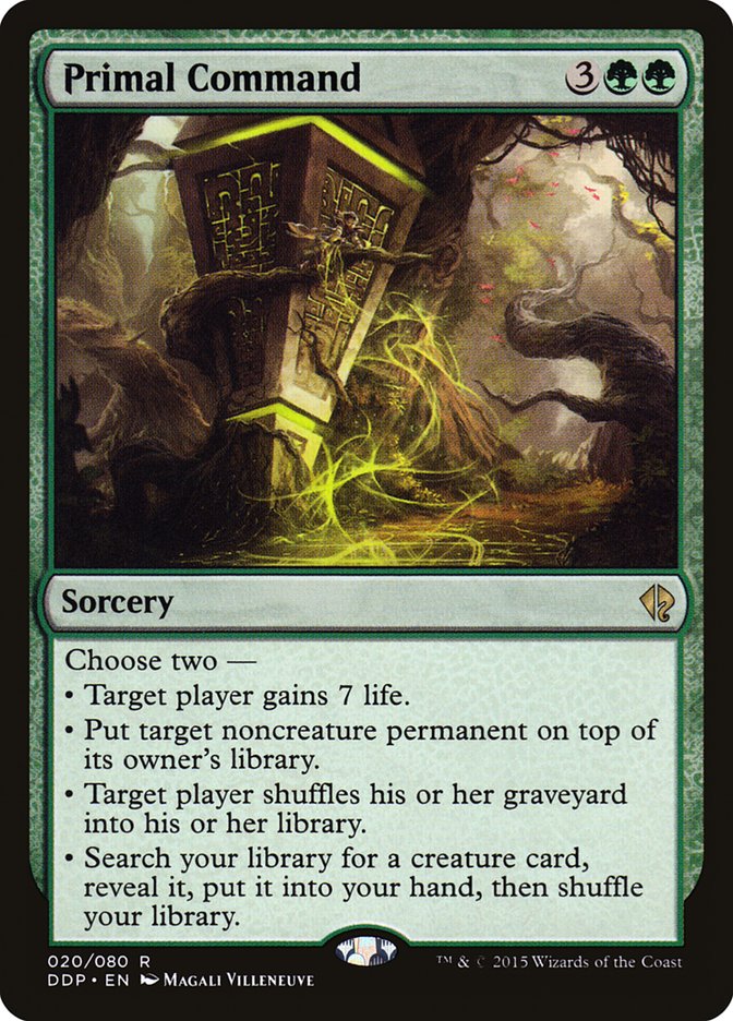 Primal Command [Duel Decks: Zendikar vs. Eldrazi] | Dragon's Lair Comics and Fantasy Houston TX