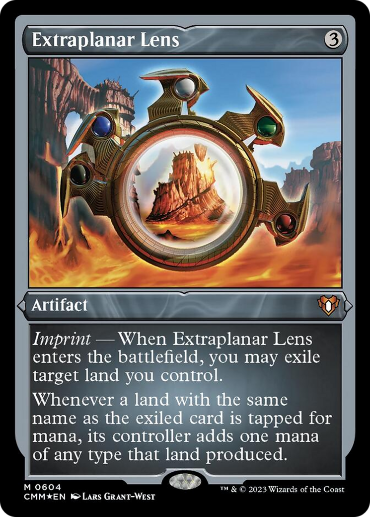 Extraplanar Lens (Foil Etched) [Commander Masters] | Dragon's Lair Comics and Fantasy Houston TX