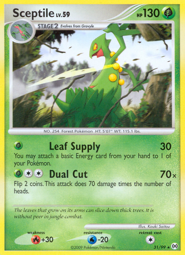 Sceptile (31/99) [Platinum: Arceus] | Dragon's Lair Comics and Fantasy Houston TX