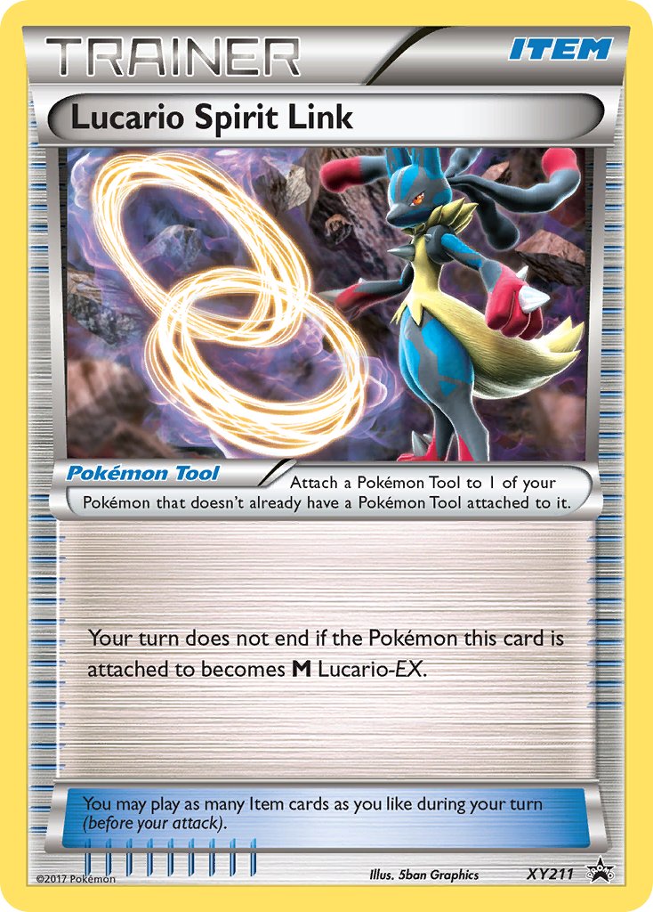 Lucario Spirit Link (XY211) [XY: Black Star Promos] | Dragon's Lair Comics and Fantasy Houston TX