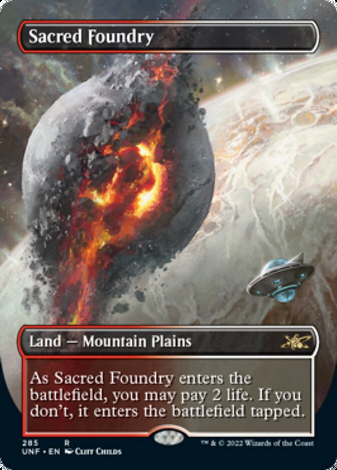 Sacred Foundry (Borderless) [Unfinity] | Dragon's Lair Comics and Fantasy Houston TX