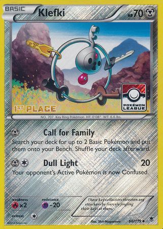Klefki (66/119) (League Promo 1st Place) [XY: Phantom Forces] | Dragon's Lair Comics and Fantasy Houston TX