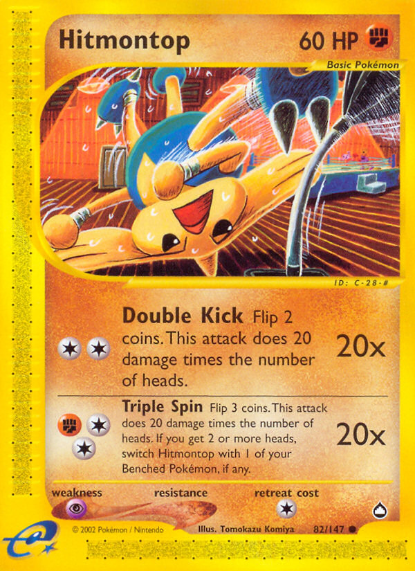Hitmontop (82/147) [Aquapolis] | Dragon's Lair Comics and Fantasy Houston TX