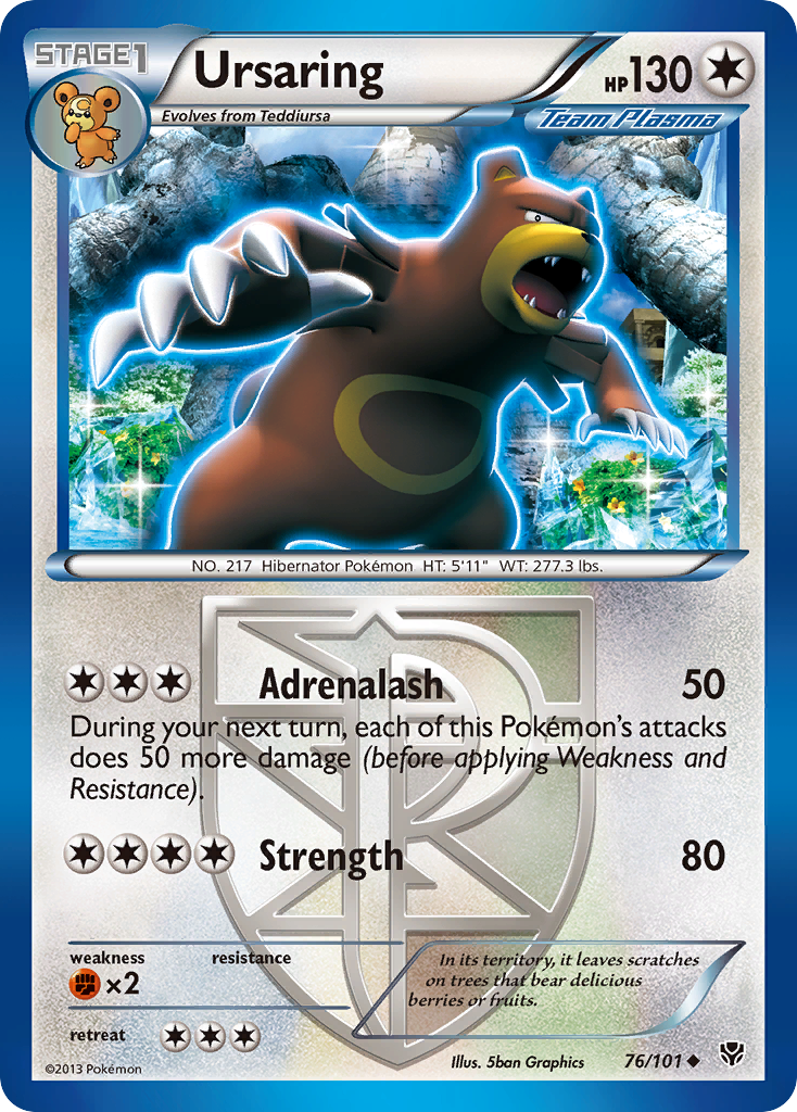 Ursaring (76/101) [Black & White: Plasma Blast] | Dragon's Lair Comics and Fantasy Houston TX