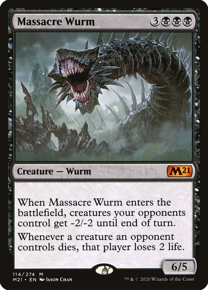 Massacre Wurm [Core Set 2021] | Dragon's Lair Comics and Fantasy Houston TX