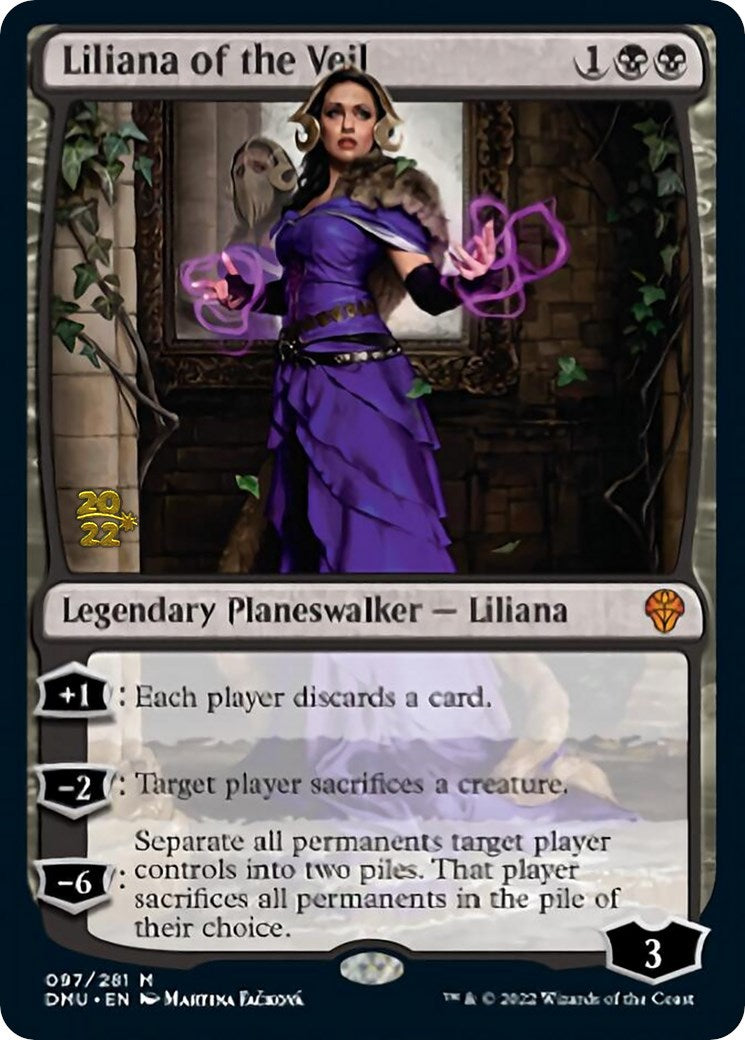 Liliana of the Veil [Dominaria United Prerelease Promos] | Dragon's Lair Comics and Fantasy Houston TX