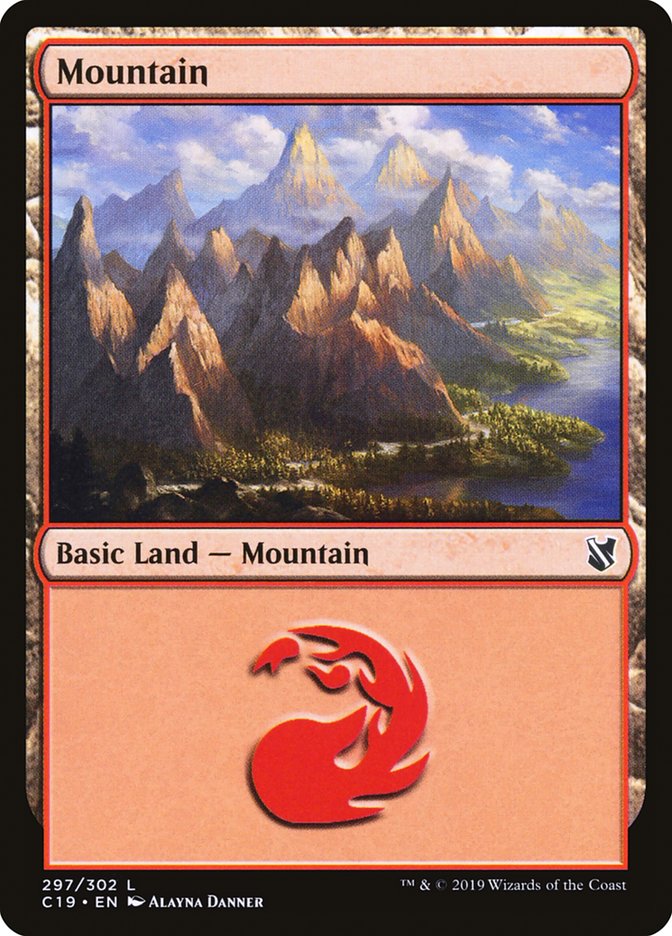 Mountain (297) [Commander 2019] | Dragon's Lair Comics and Fantasy Houston TX