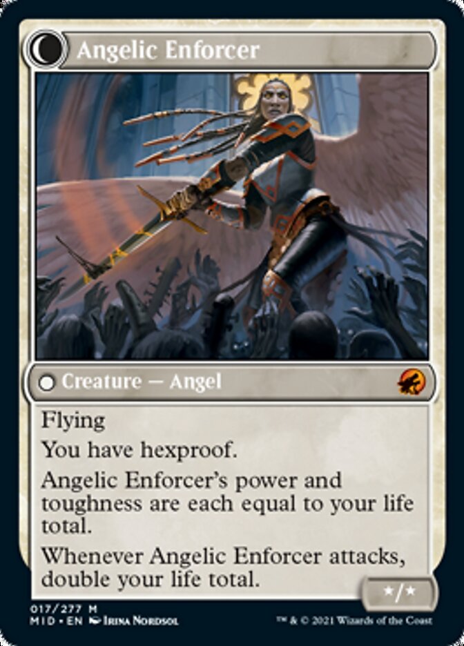 Enduring Angel // Angelic Enforcer [Innistrad: Midnight Hunt] | Dragon's Lair Comics and Fantasy Houston TX