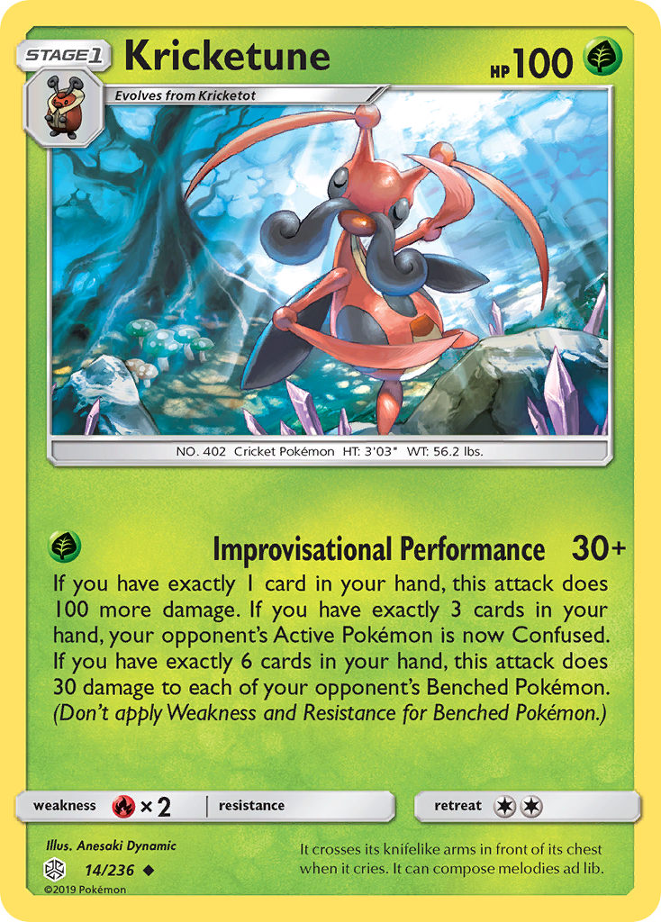 Kricketune (14/236) [Sun & Moon: Cosmic Eclipse] | Dragon's Lair Comics and Fantasy Houston TX