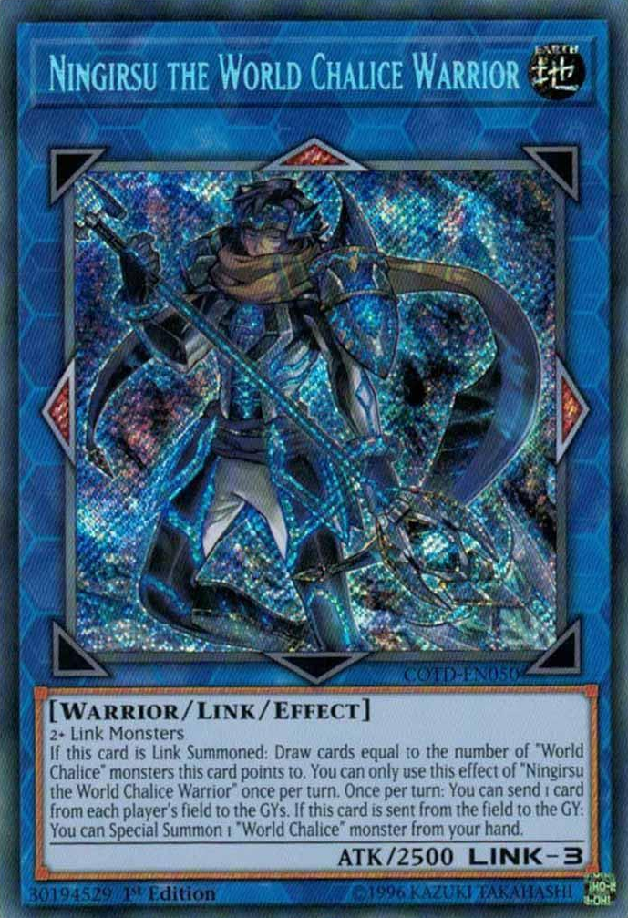 Ningirsu the World Chalice Warrior [COTD-EN050] Secret Rare | Dragon's Lair Comics and Fantasy Houston TX