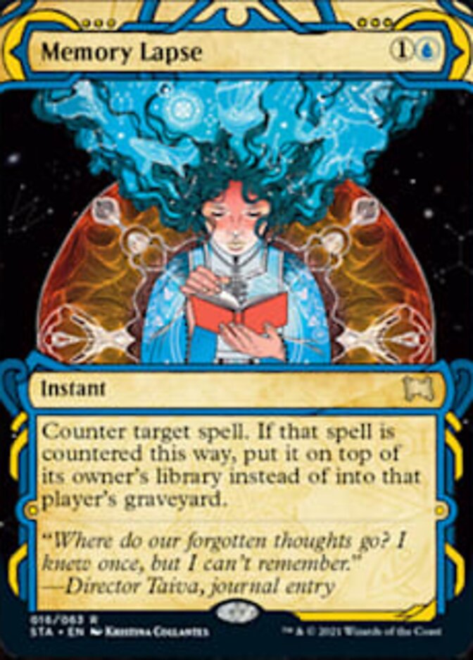 Memory Lapse (Foil Etched) [Strixhaven: School of Mages Mystical Archive] | Dragon's Lair Comics and Fantasy Houston TX