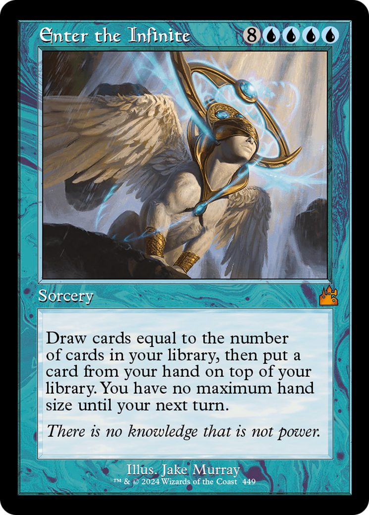 Enter the Infinite (Retro Frame) [Ravnica Remastered] | Dragon's Lair Comics and Fantasy Houston TX