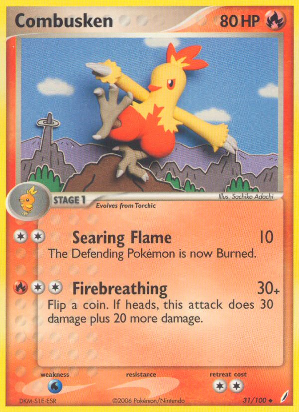 Combusken (31/100) [EX: Crystal Guardians] | Dragon's Lair Comics and Fantasy Houston TX