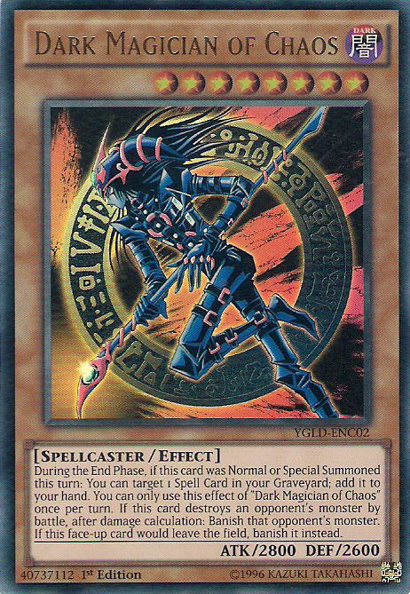 Dark Magician of Chaos [YGLD-ENC02] Ultra Rare | Dragon's Lair Comics and Fantasy Houston TX
