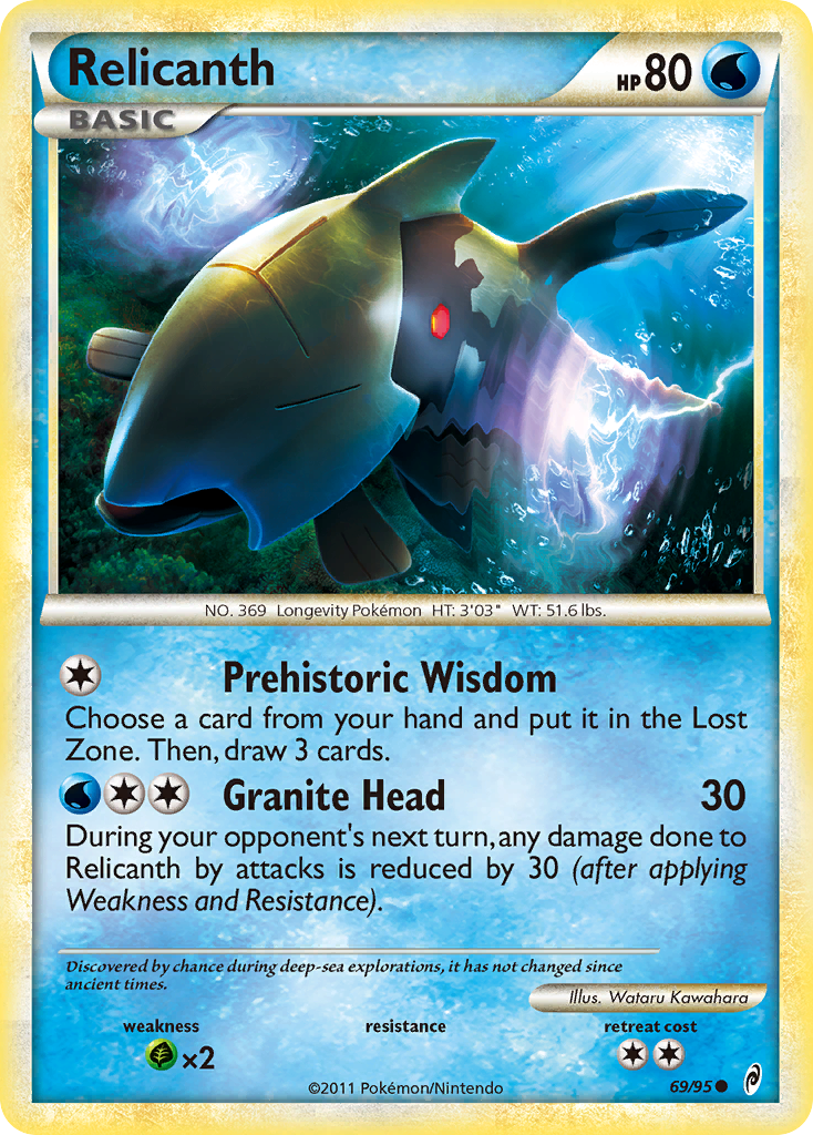 Relicanth (69/95) [HeartGold & SoulSilver: Call of Legends] | Dragon's Lair Comics and Fantasy Houston TX