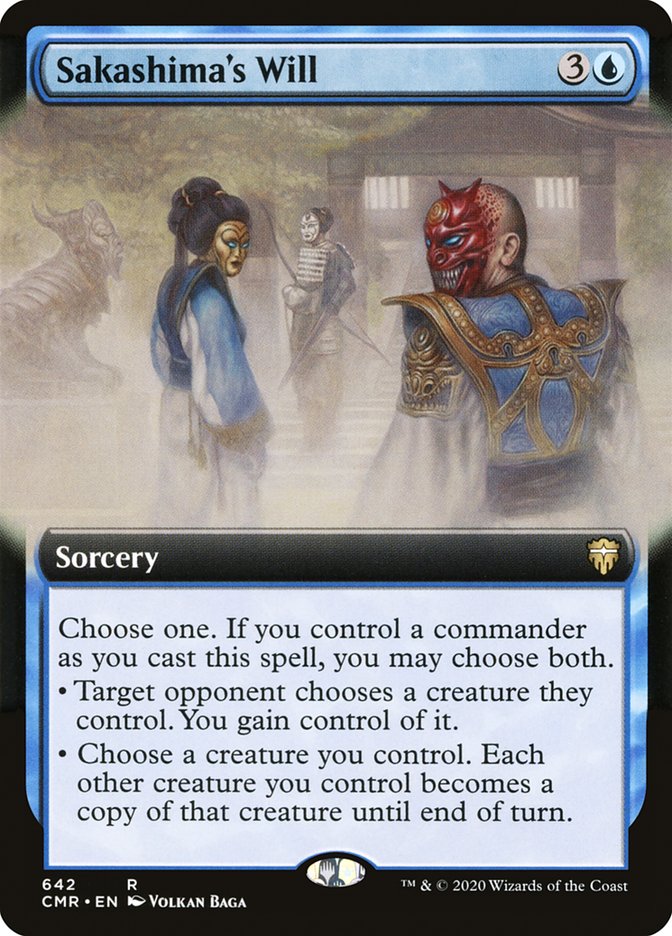 Sakashima's Will (Extended Art) [Commander Legends] | Dragon's Lair Comics and Fantasy Houston TX