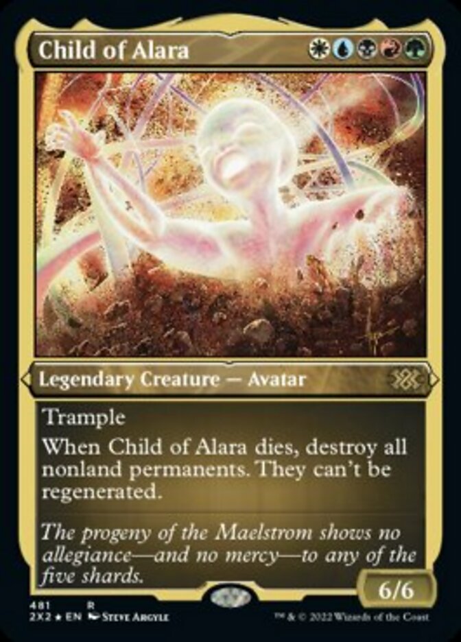 Child of Alara (Foil Etched) [Double Masters 2022] | Dragon's Lair Comics and Fantasy Houston TX