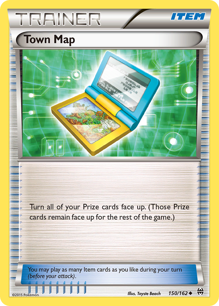 Town Map (150/162) [XY: BREAKthrough] | Dragon's Lair Comics and Fantasy Houston TX