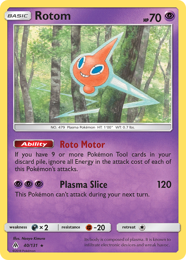 Rotom (40/131) [Sun & Moon: Forbidden Light] | Dragon's Lair Comics and Fantasy Houston TX