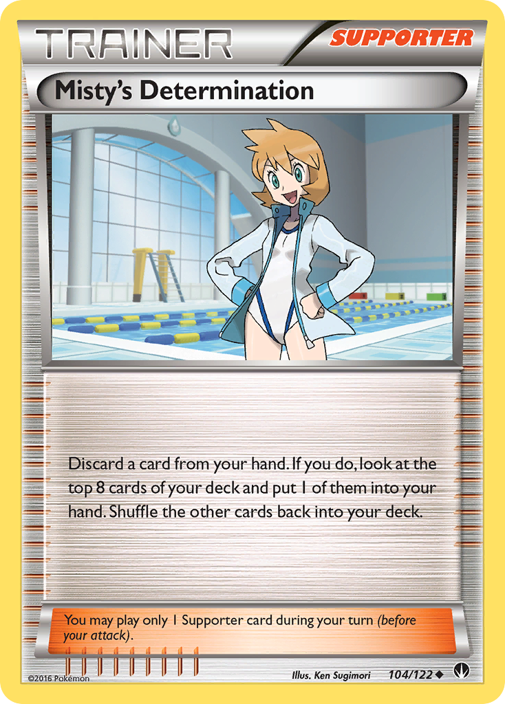 Misty's Determination (104/122) [XY: BREAKpoint] | Dragon's Lair Comics and Fantasy Houston TX