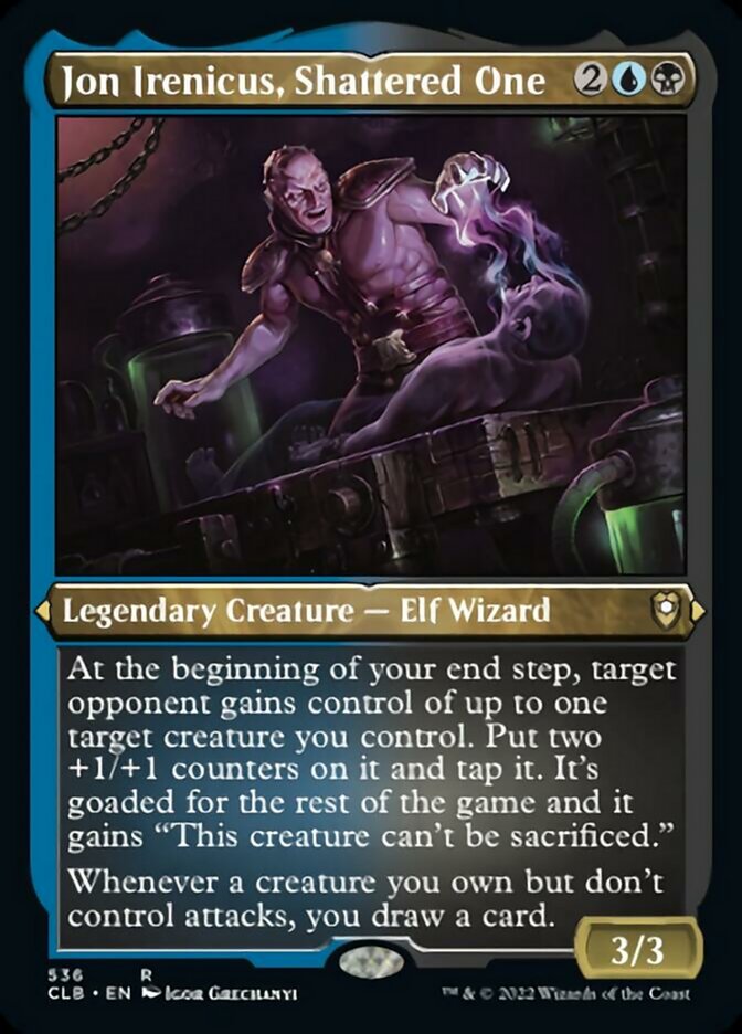Jon Irenicus, Shattered One (Foil Etched) [Commander Legends: Battle for Baldur's Gate] | Dragon's Lair Comics and Fantasy Houston TX