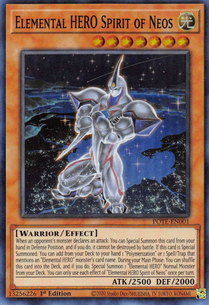 Elemental HERO Spirit of Neos [POTE-EN001] Super Rare | Dragon's Lair Comics and Fantasy Houston TX