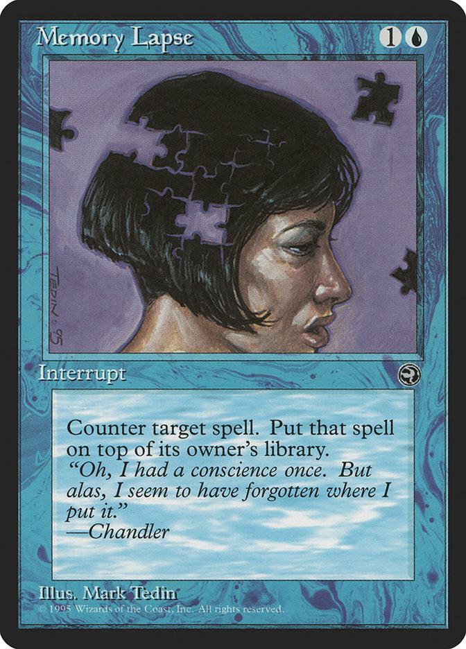 Memory Lapse (Chandler Flavor Text) [Homelands] | Dragon's Lair Comics and Fantasy Houston TX