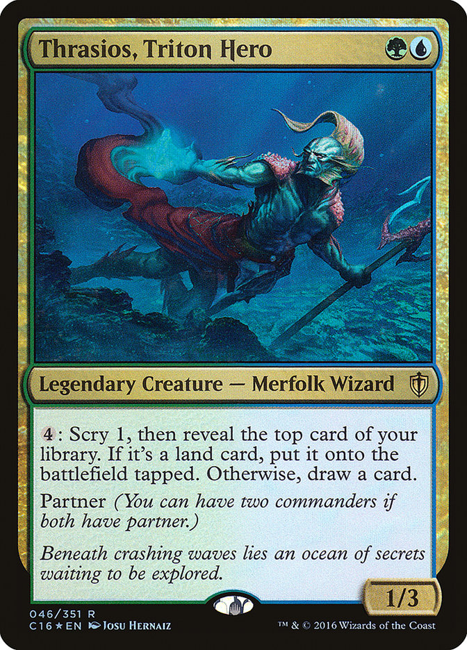 Thrasios, Triton Hero [Commander 2016] | Dragon's Lair Comics and Fantasy Houston TX