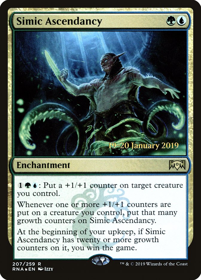 Simic Ascendancy [Ravnica Allegiance Prerelease Promos] | Dragon's Lair Comics and Fantasy Houston TX
