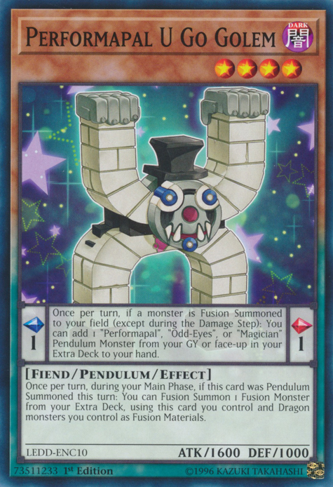 Performapal U Go Golem [LEDD-ENC10] Common | Dragon's Lair Comics and Fantasy Houston TX