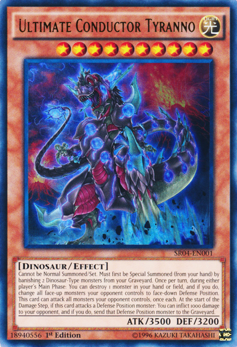 Ultimate Conductor Tyranno [SR04-EN001] Ultra Rare | Dragon's Lair Comics and Fantasy Houston TX