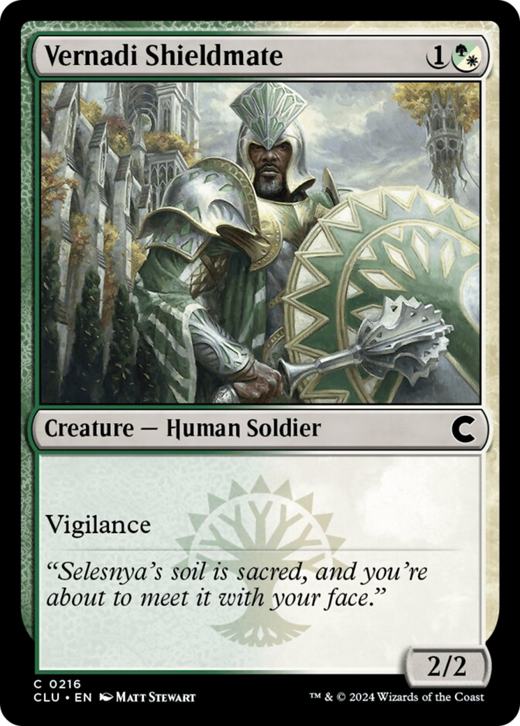 Vernadi Shieldmate [Ravnica: Clue Edition] | Dragon's Lair Comics and Fantasy Houston TX