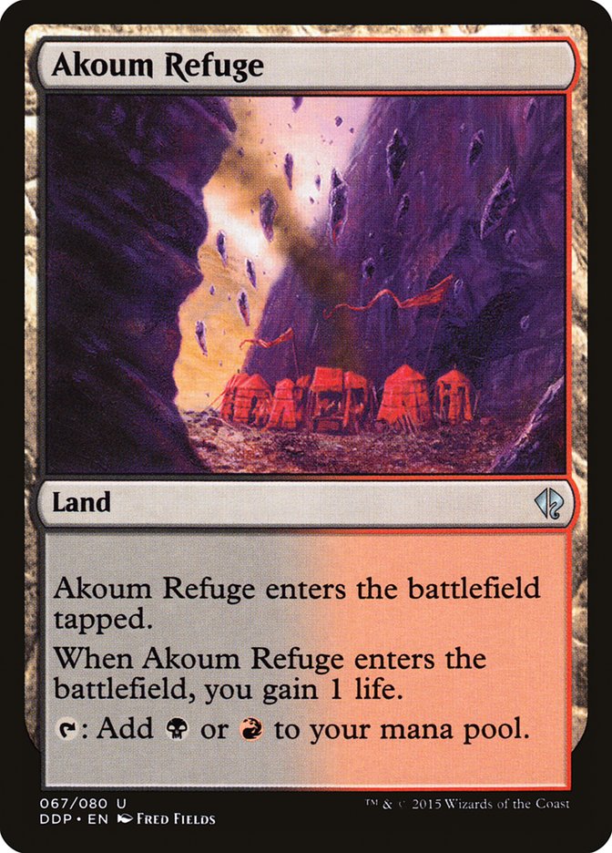 Akoum Refuge [Duel Decks: Zendikar vs. Eldrazi] | Dragon's Lair Comics and Fantasy Houston TX