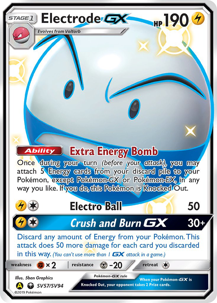 Electrode GX (SV57/SV94) [Sun & Moon: Hidden Fates - Shiny Vault] | Dragon's Lair Comics and Fantasy Houston TX