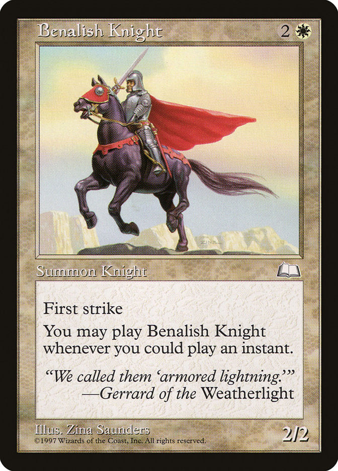 Benalish Knight [Weatherlight] | Dragon's Lair Comics and Fantasy Houston TX