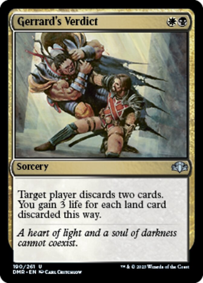 Gerrard's Verdict [Dominaria Remastered] | Dragon's Lair Comics and Fantasy Houston TX