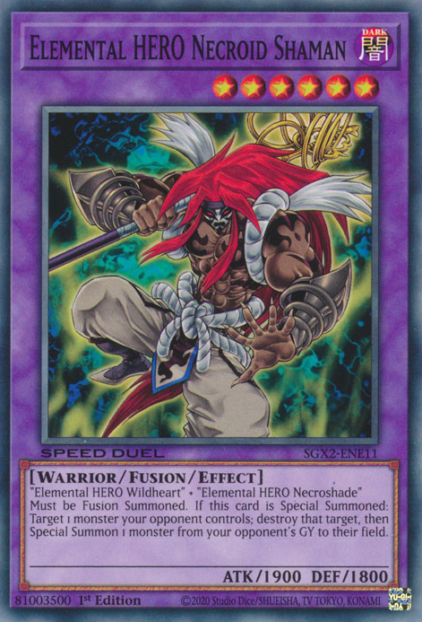 Elemental HERO Necroid Shaman [SGX2-ENE11] Common | Dragon's Lair Comics and Fantasy Houston TX