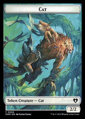 Saproling // Cat (0005) Double-Sided Token [Commander Masters Tokens] | Dragon's Lair Comics and Fantasy Houston TX