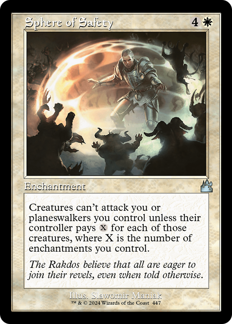 Sphere of Safety (Retro Frame) [Ravnica Remastered] | Dragon's Lair Comics and Fantasy Houston TX