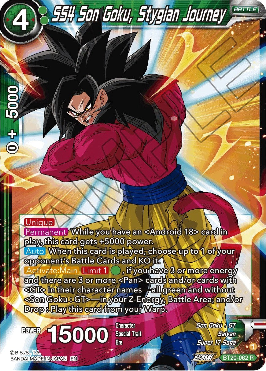 SS4 Son Goku, Stygian Journey (BT20-062) [Power Absorbed] | Dragon's Lair Comics and Fantasy Houston TX