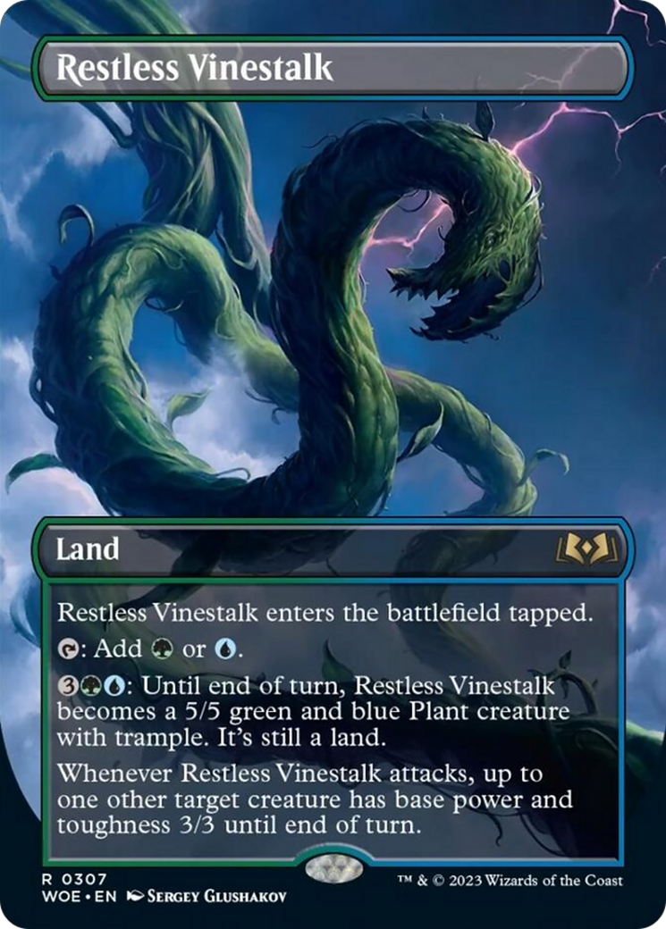 Restless Vinestalk (Borderless) [Wilds of Eldraine] | Dragon's Lair Comics and Fantasy Houston TX