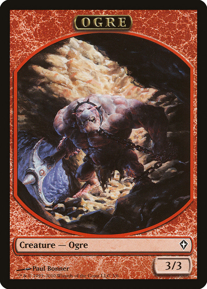Ogre Token [Worldwake Tokens] | Dragon's Lair Comics and Fantasy Houston TX